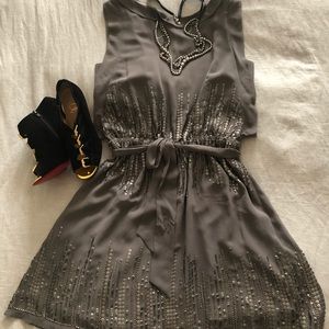 Vince Camuto gray dress size 8